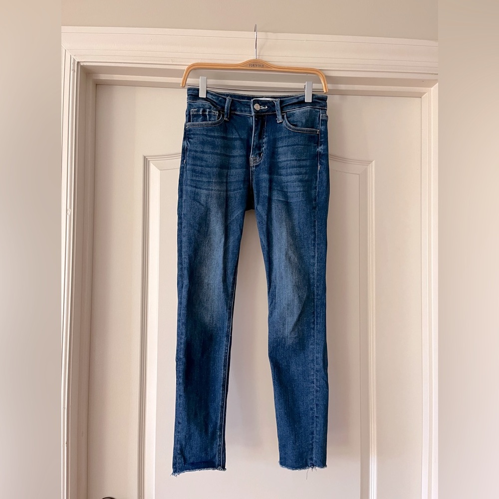 Vervet Mid-rise Dark Wash Skinny Jeans